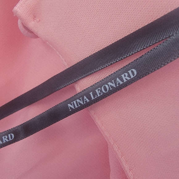 Nina Leonard Coral Sleeveless Dress - Picture 8 of 9